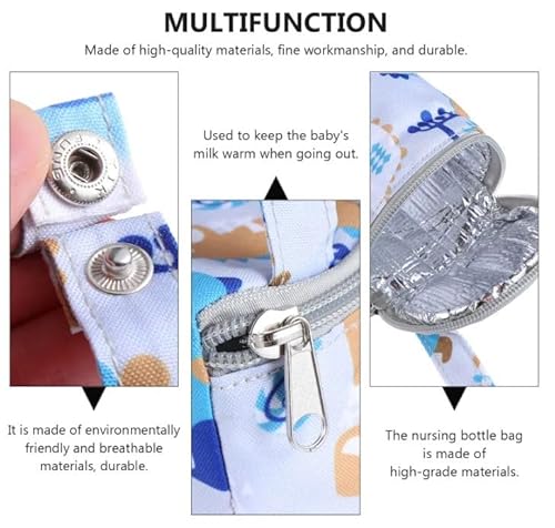 Liwankaqi Isoliertasche für Babymahlzeiten, Thermotasche hält Flüssigkeiten Warm und Kalt, Isoliertasche für viele handelsübliche Babyflaschen, Wasserdichtes Material