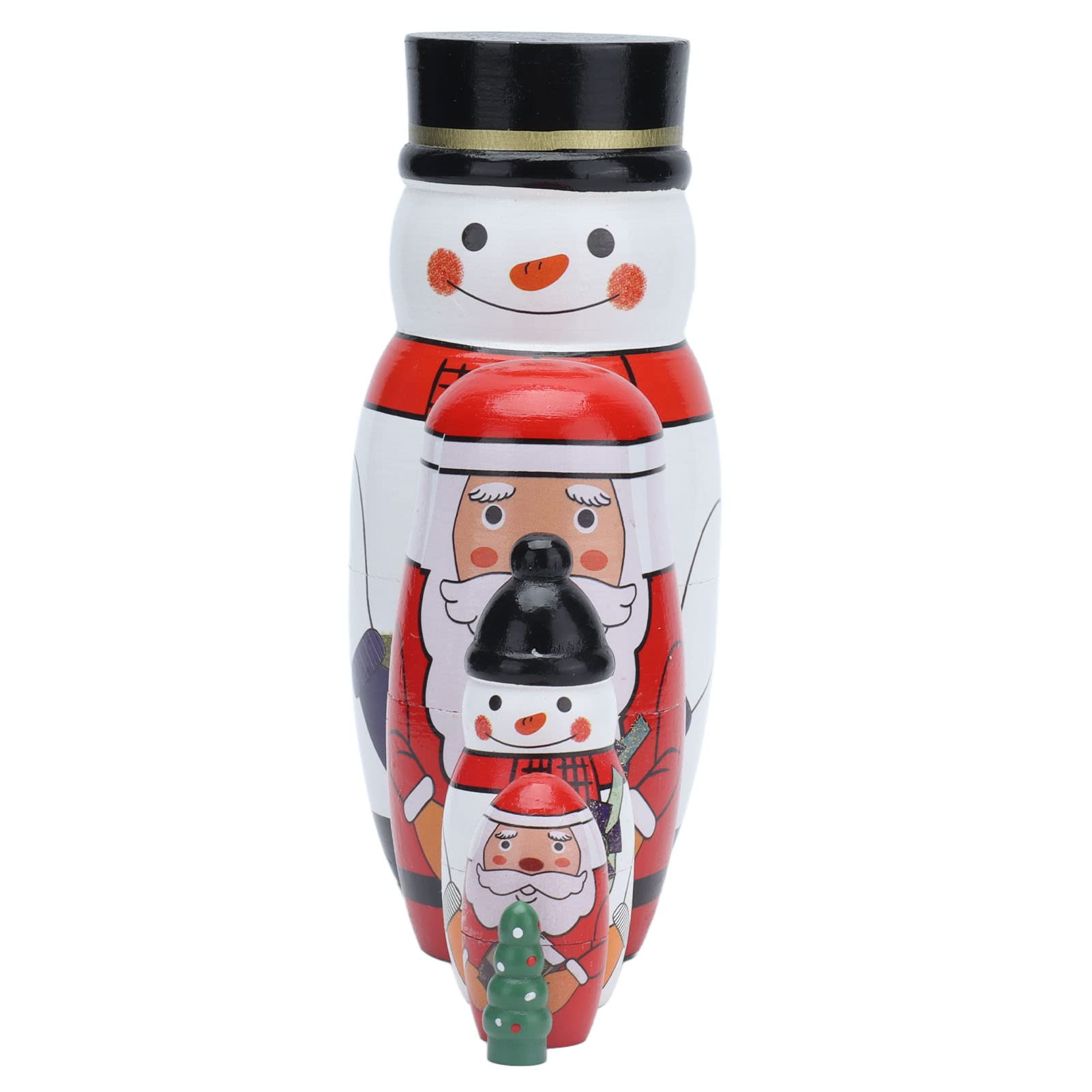 Matroschka-Puppen, Glänzend, Rund, Einzigartiger Weihnachtsstil, Attraktive Ornamente für Festliche Geschenke, Dekorativ
