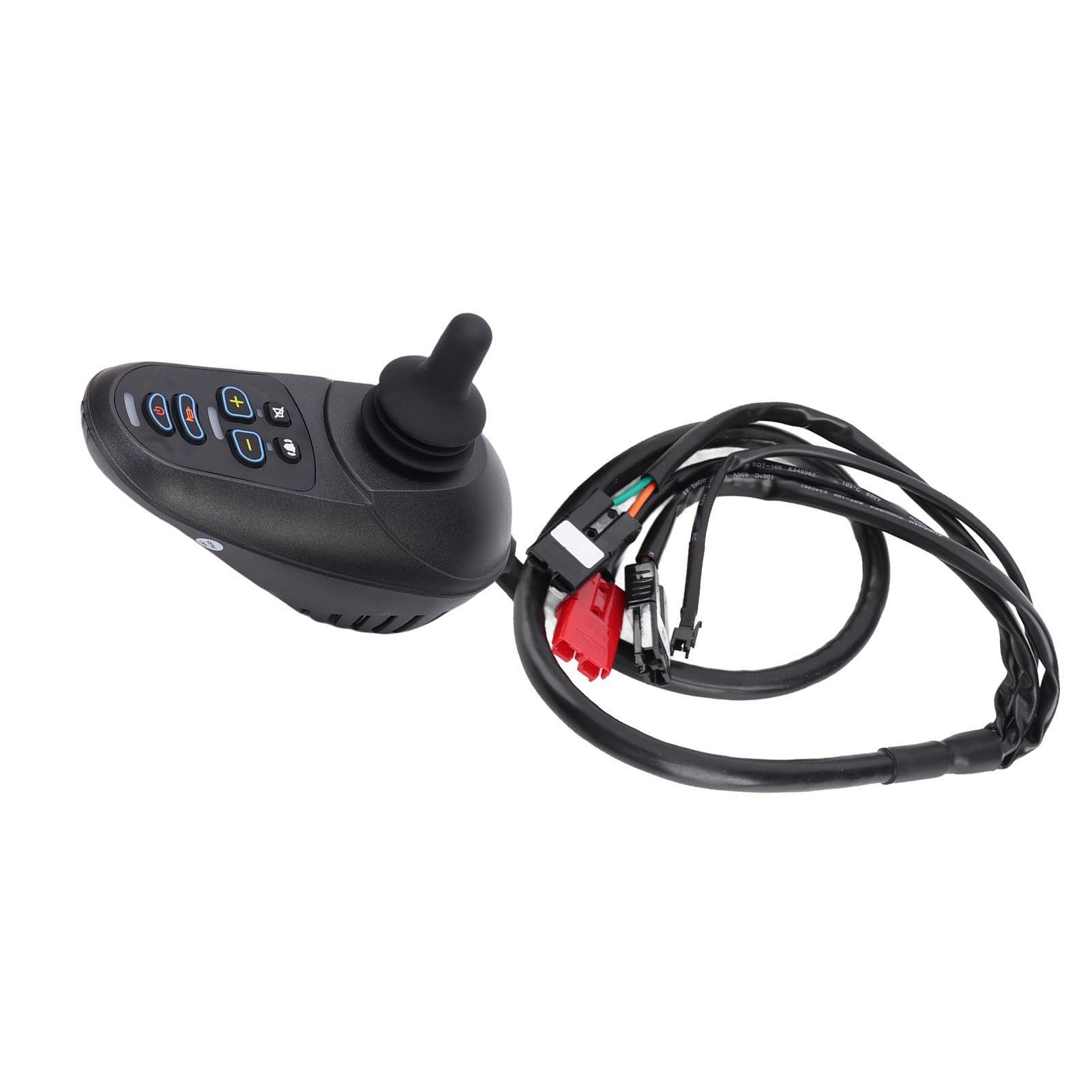 Controlador de Joystick eléctrico 50 A con Freno magnético y Mando a Distancia, ABS Goma aleación de Aluminio Controlador Universal para sillas de Ruedas eléctricas y plat