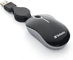 Souris optique de voyage Verbatim Mini, série Commuter - Noir