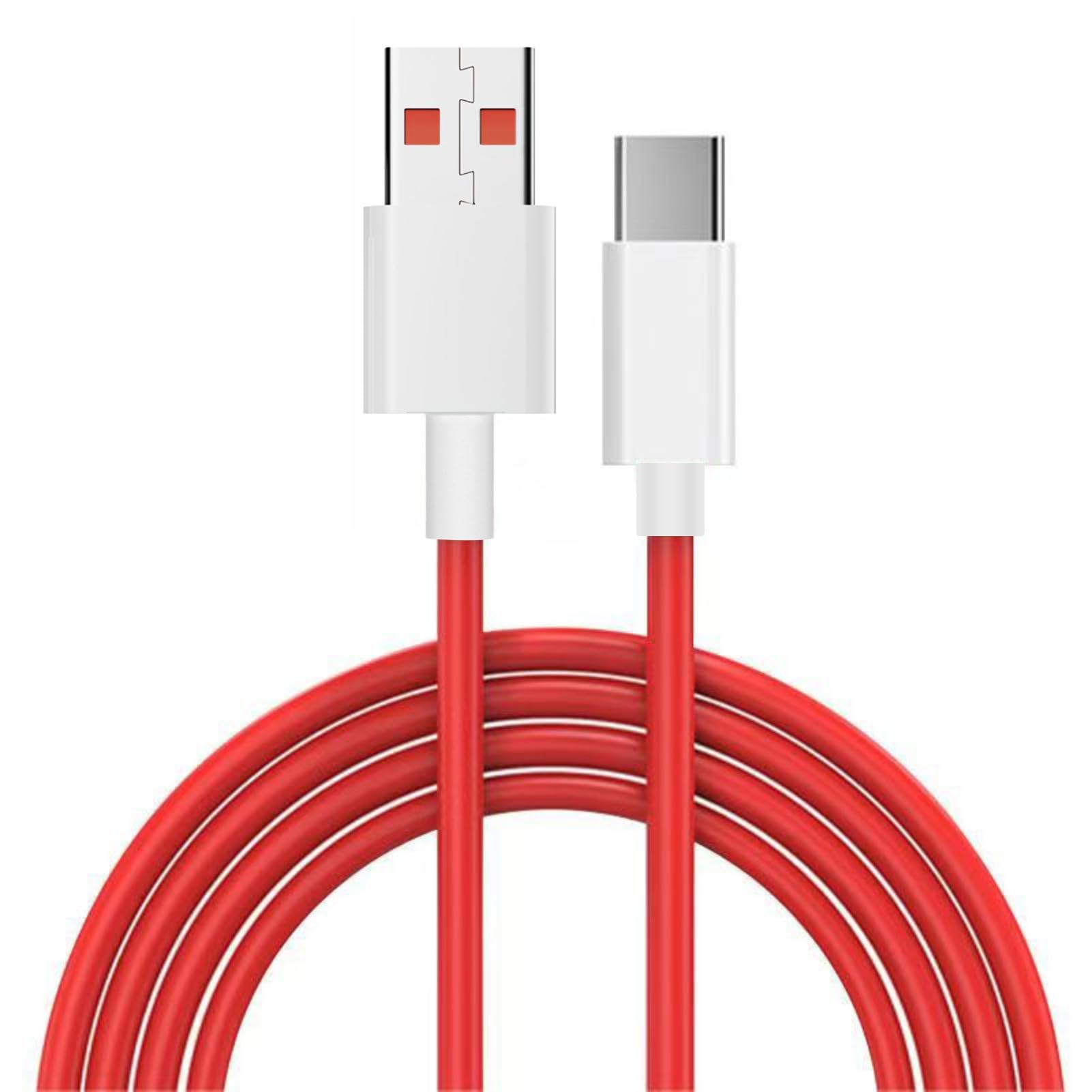 OnePlus 65W USB C Cable - 2M Length - Warp Charge for OnePlus 11, 10 Pro, Nord 2T, 8, 7 Pro, 7T, 6T, 6, 5, 3 - 480Mbps Data Transfer