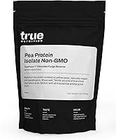 Vista 1 de True Nutrition Pea Protein Powder Isolate - 25g Non-GMO Vegan Protein Powder per Serving - Low Carb, Low Fat, High Leucine - Gluten Free, Dairy