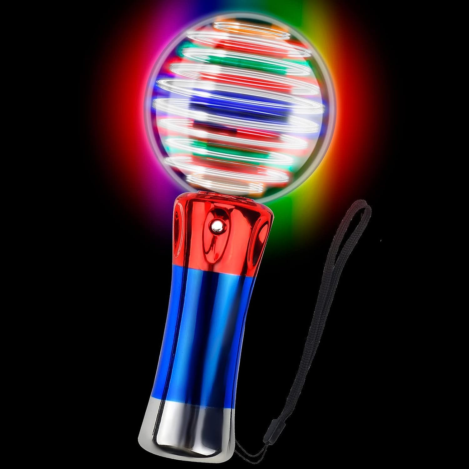 NALACAL Light Up Magic Ball Toy Wand for Kids, Flashing LED Wands Spinning Light Toy for Boys Girls, Spinning Light Show, Glow in The Dark Party Supplies for Birthday