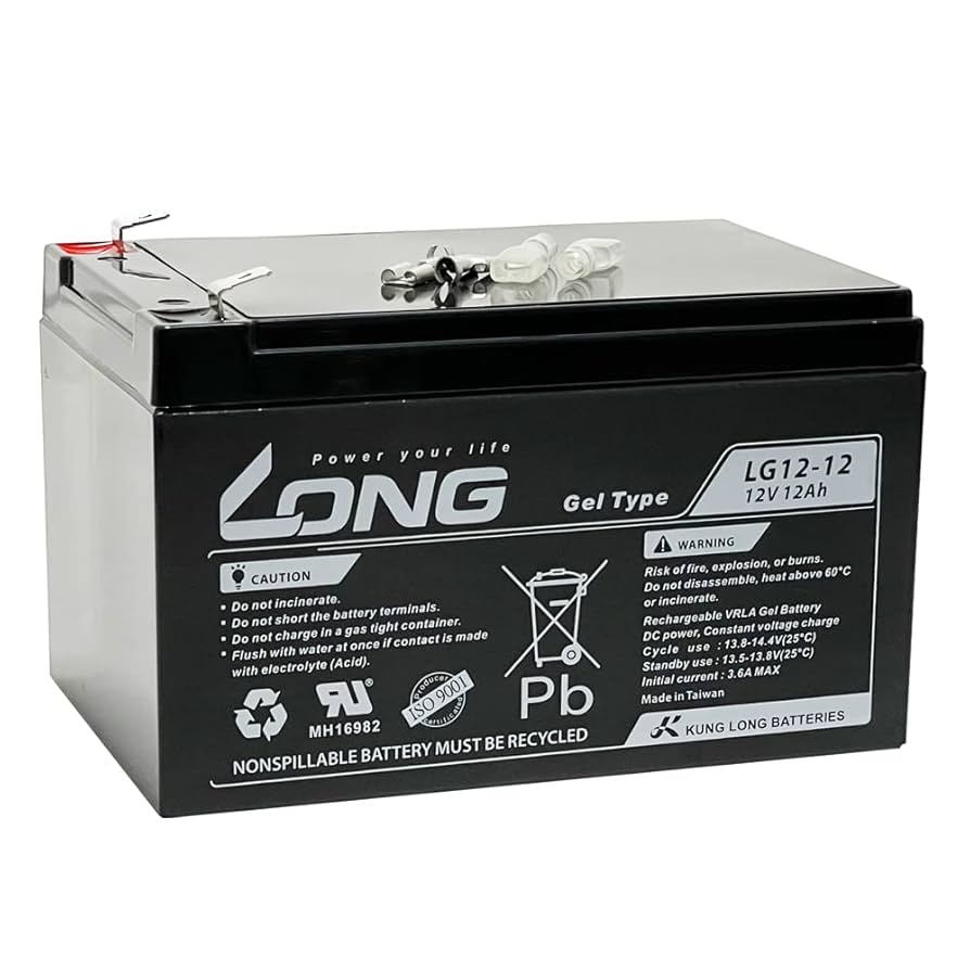 Amazon.co.jp: LONG 期待寿命7～10年 12V 12Ah ゲルバッテリー