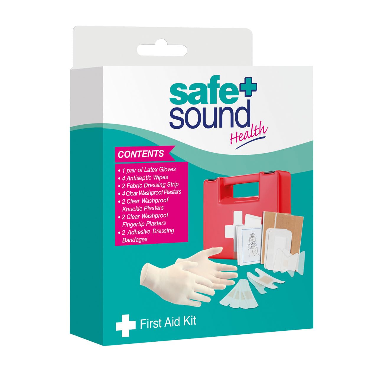 Safe and Sound First Aid Kit for Minor Wounds and Skin Injuries
