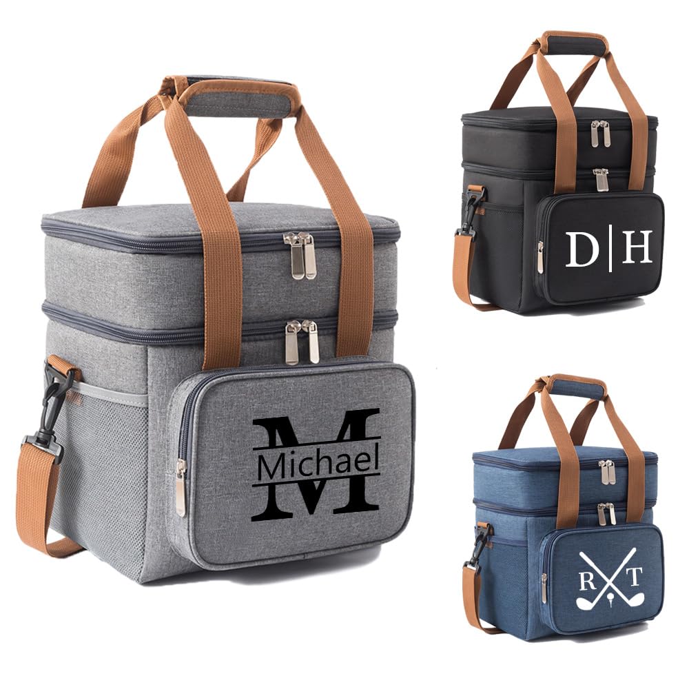 Mostop Personalized Lunch Box, Custom Insulated Large Cooler Bags Leakproof Cooler Lunch Bags Gift for Men Women Office Work Picnic Beach