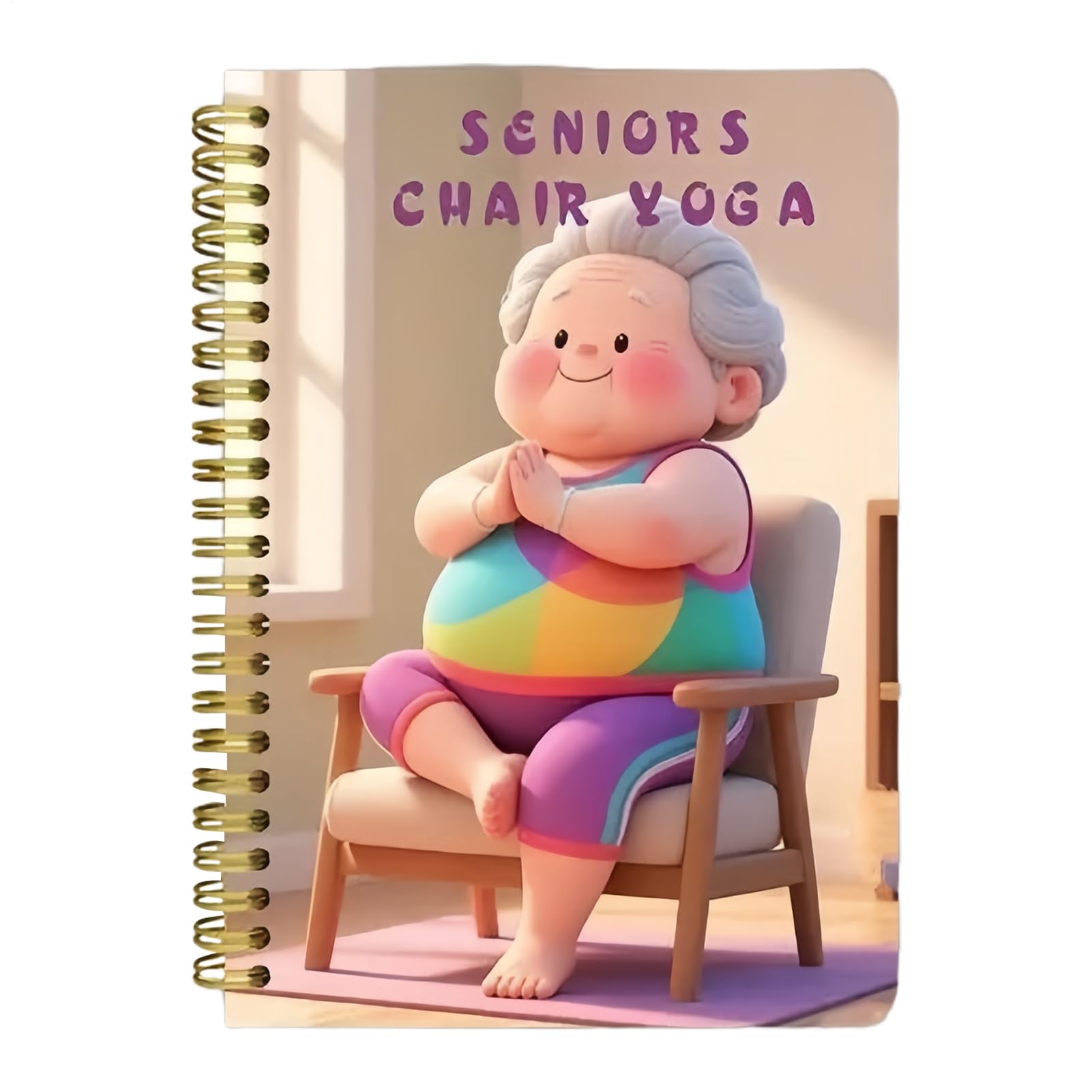 Chair Yoga for Seniors - 30-Day Fitness Planner for Strength | Paper Workbook with Guided Routines, Seated Exercise Program for Beginners Men Women Elderly Home Wellness and Weight Loss