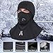 Balaclava Face Mask with Filter Inside,Motorcycle Windproof Ski Mask Breathable Cold Weather Face Mask Men's Winter Warm Face Mask for Skiing, Snowboarding, Black