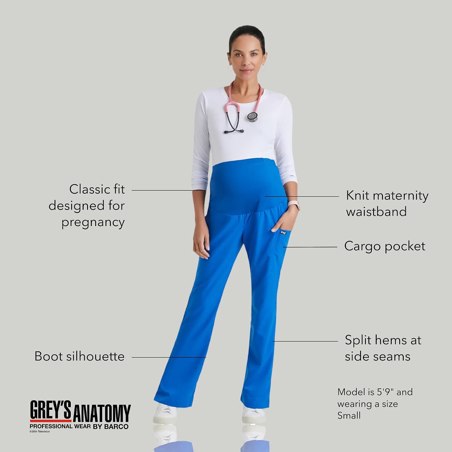 Grey's Anatomy Women's GRP560 Maternity Lilah Scrub Pant