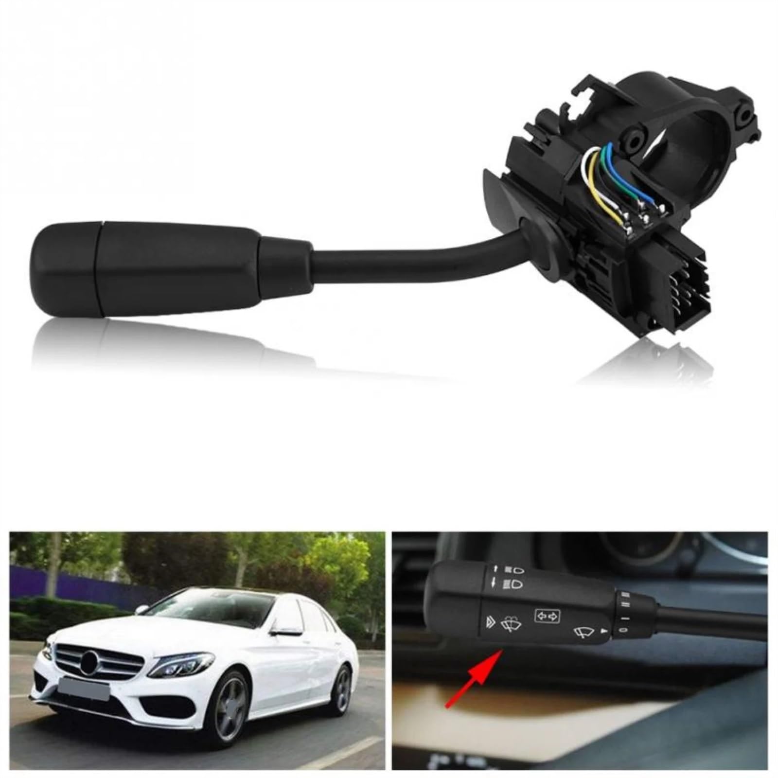 palanca interruptor Compatible Con Benz Para Vaneo 414 MPV 2002-2005 Interruptor De Limpiaparabrisas De Automóvil Interruptor De Señal De Giro Interruptor De Combinación Dirección 1685450110