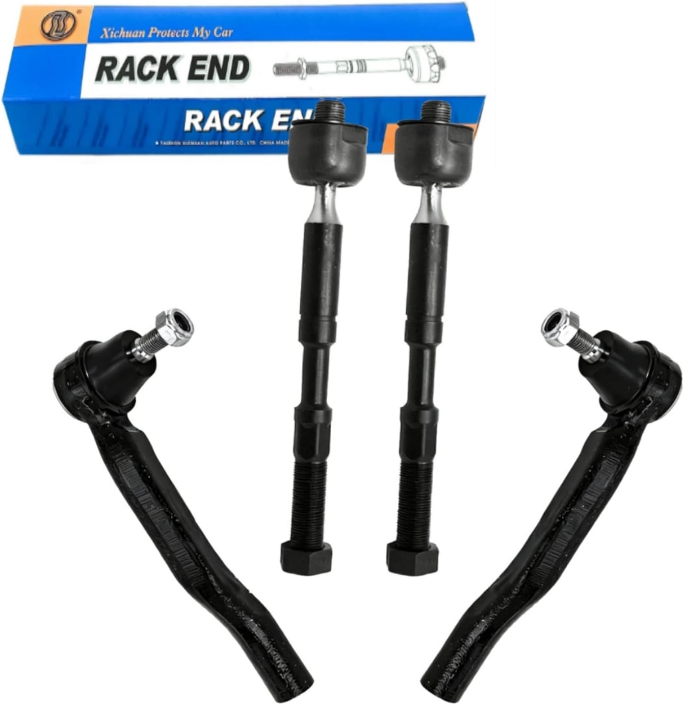 ES800997 ES800998 EV801518 Steering Tie Rod End Kits Inner and Outer Front 4 Pcs Set Left & Right Automotive Replacement For 2011-2020 Toyota Sienna