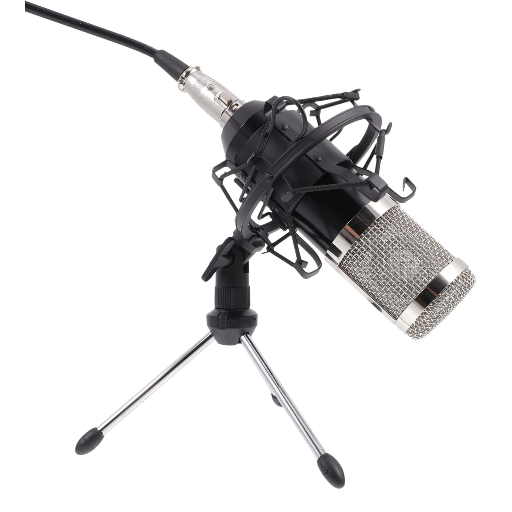 BESTonZON Microfono Condensatore Professionale Set di Microfoni per Ktv e Registrazione Audio Testina Rete Corpo in Materiale Resistente per Trasmissioni in Diretta e Karaoke Colore Casuale