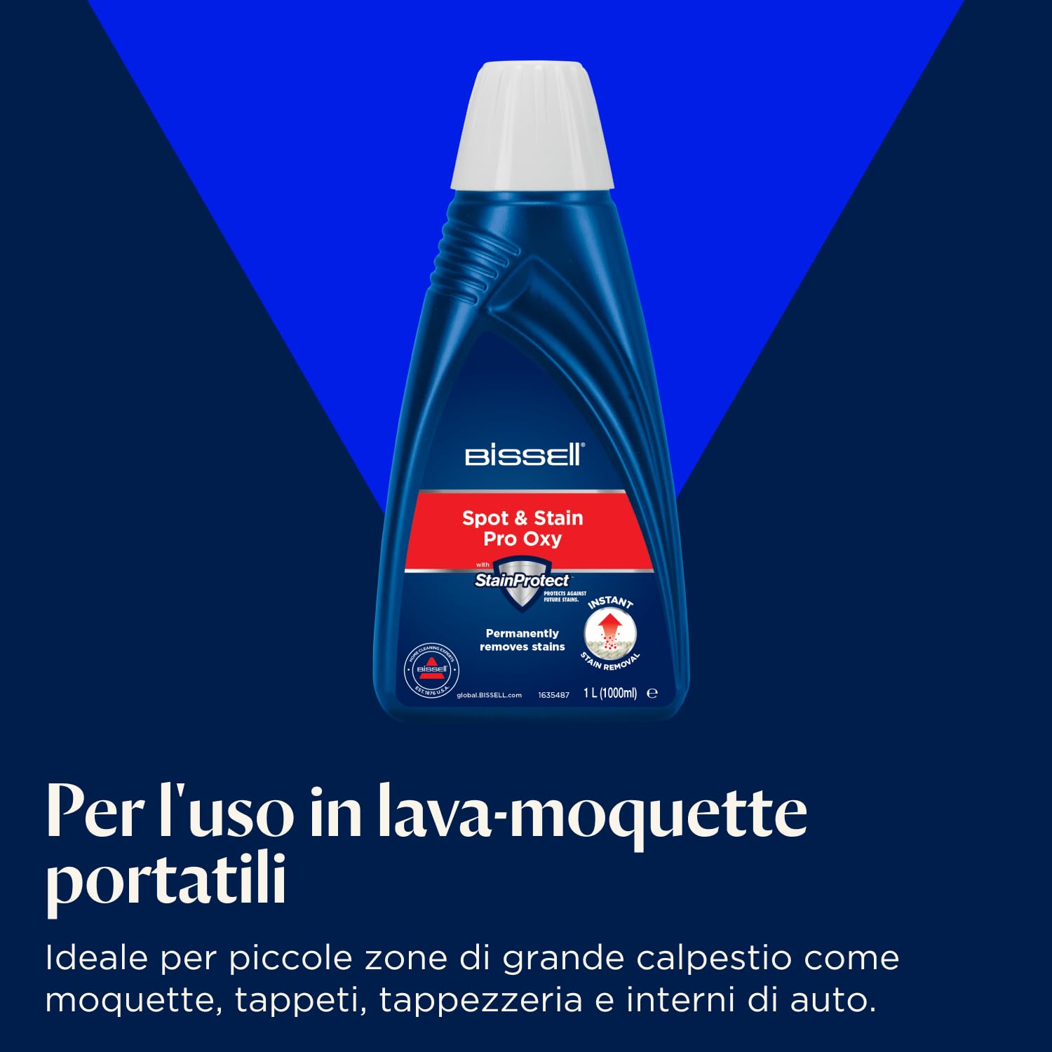 BISSELL SpotClean C3 | Lava Tappezzeria | Lavatappeti | Aspirapolvere Lavapavimenti | Tripla Azione | Spruzza, Spazzola e Aspira | Pulitore Portatile per Tappeti, Scale e Auto | 3619N