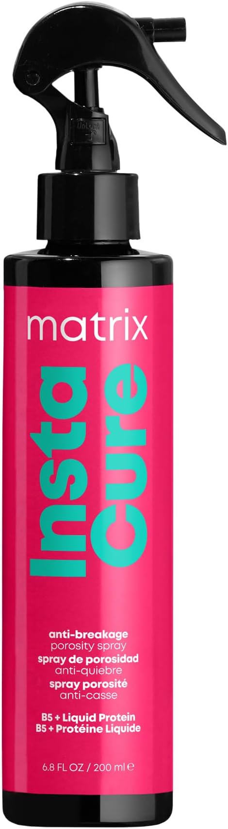 Matrix Instacure Anti-Breakage Leave-In Porosity Spray - Reduces Split Ends & Detangles, Repairs & Strengthens Hair, For Dry, Damaged, Color-Treated & Brittle Hair, 6.8 Fl Oz