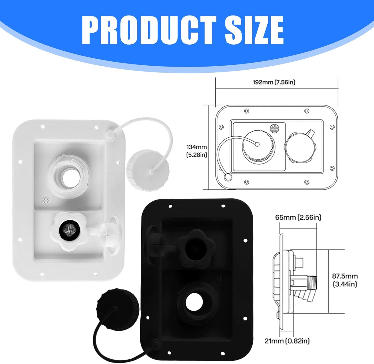 ダブルポートウォーターインレット キャンプ&amp;アウトドアアドベンチャーで素早く水を補充する構造が特徴