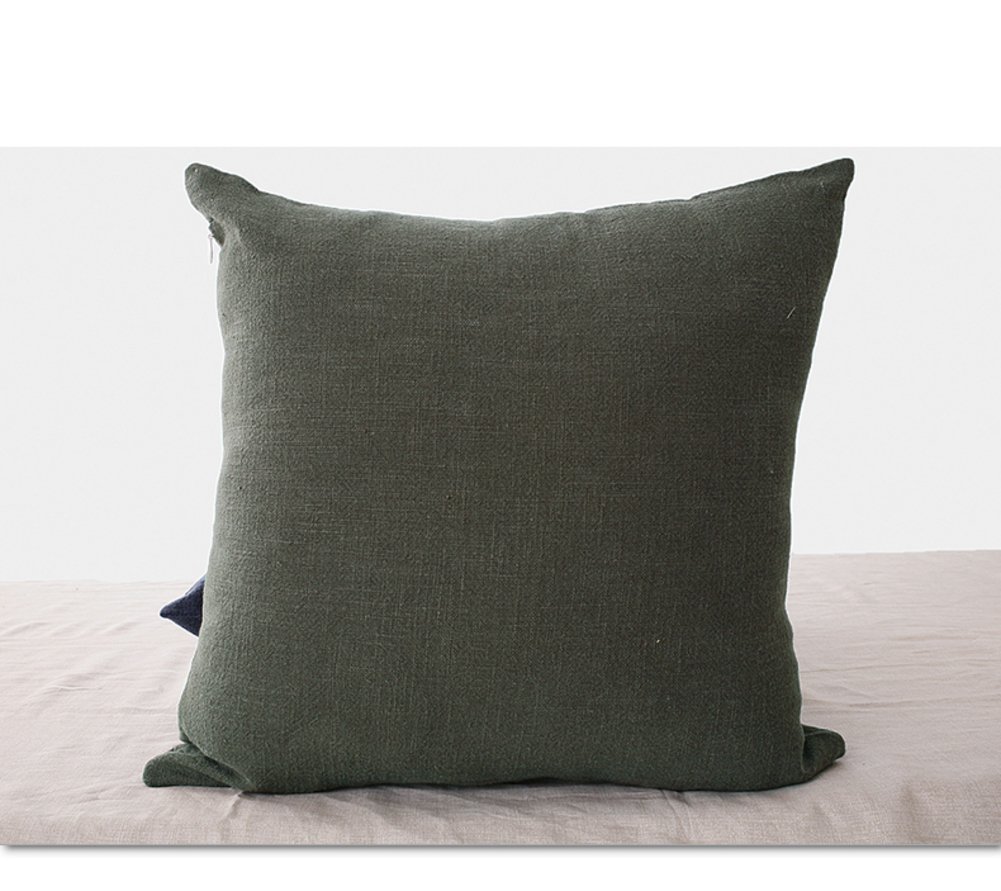 Oreiller en coton couleur unie sable 50x50cm confortable pour maison