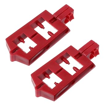2pcs Snap for Electrical Devices High Temperature Resistant and Flame-Retardant Easy Installation Versatile Dual Cavity Design Red