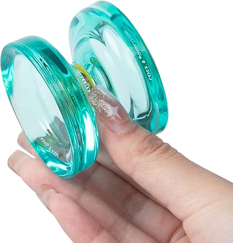 Vista 40 de MAGICYOYO Yoyos de doble propósito, paquete de 2, Yoyo de metal N11 y plástico Yo Yo K2 Crystal White Responsive Yo Yos para niños principiantes