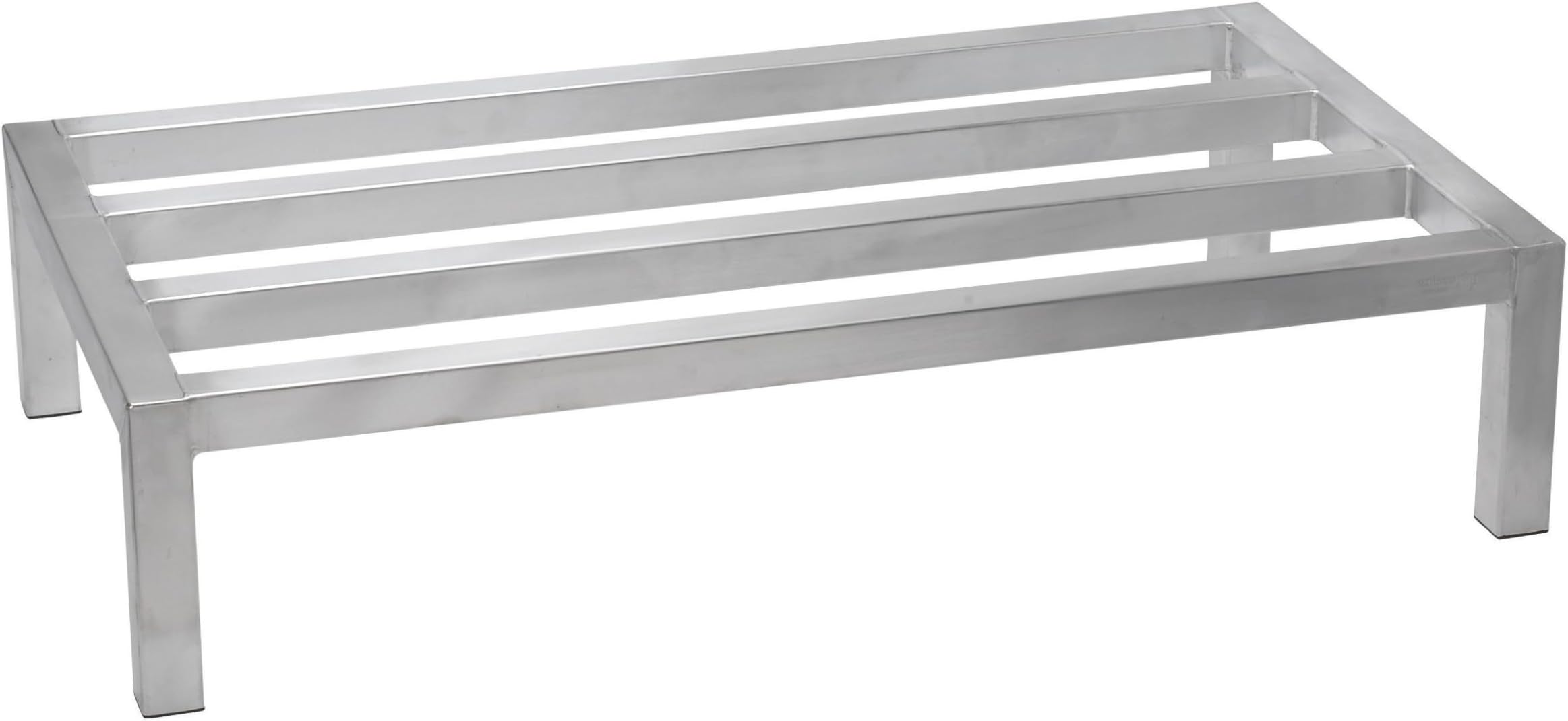 Winco 20-Inch by 36-Inch Dunnage Rack, 8-Inch High, 1800-Pound Capacity,Aluminum,Medium