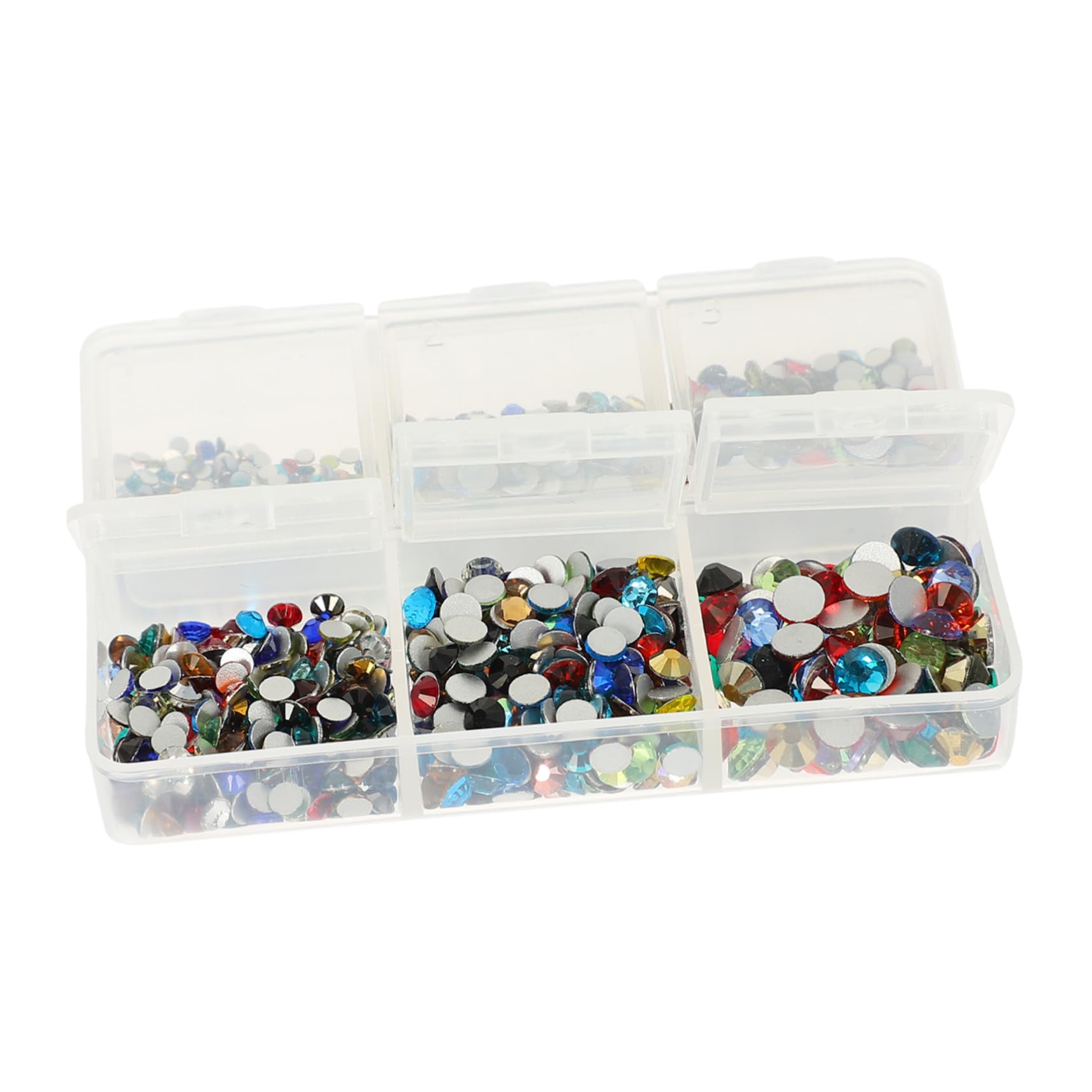 Rhinestones à plat strass manucure et décorations multicolores nail art