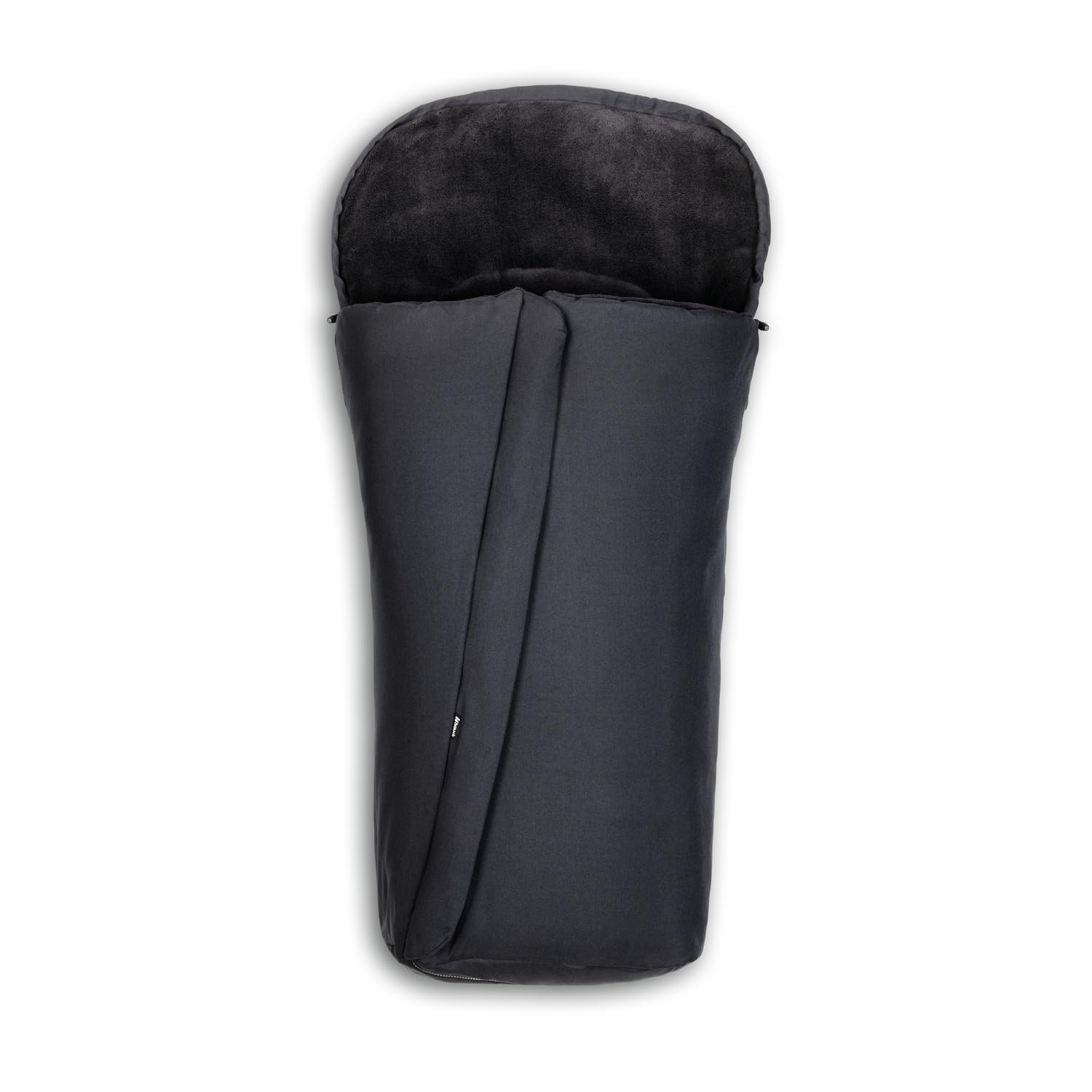hauck Universal Fußsack für Buggys, Kinderwagen & Fahrradanhänger, Warm mit Fleece Innenfutter, Anti-Rutsch, 2 Wege Reißverschluss, Kapuze, Waschbar & Faltbar (Schwarz)