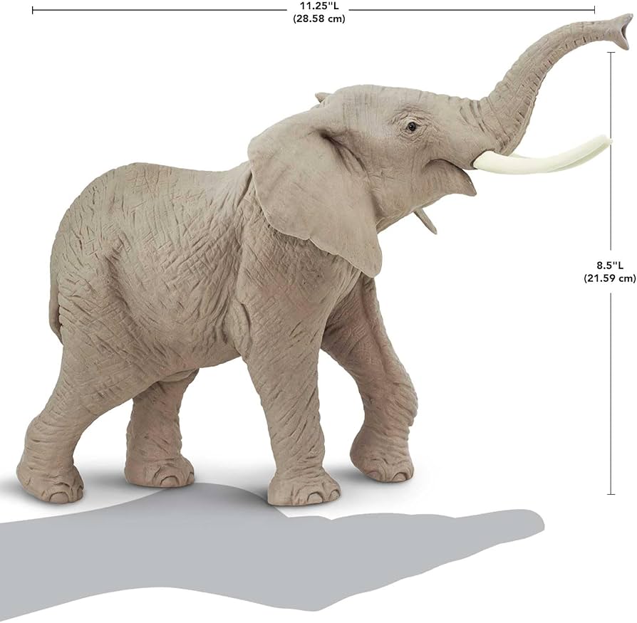 Elephant Brand 2冊 Amazon.com: Safari Ltd. African Elephant Figurine - Detailed 8.4