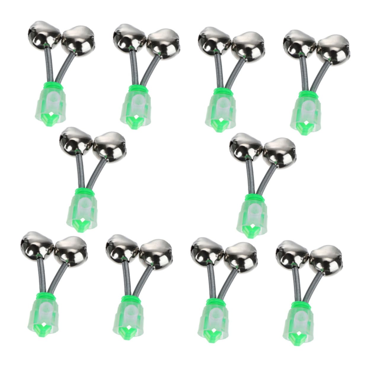 SUPVOX 10pcs Fishing Rod Bells Fish Bite Alarm High Sensitivity Loud Ring Fishing Accessories