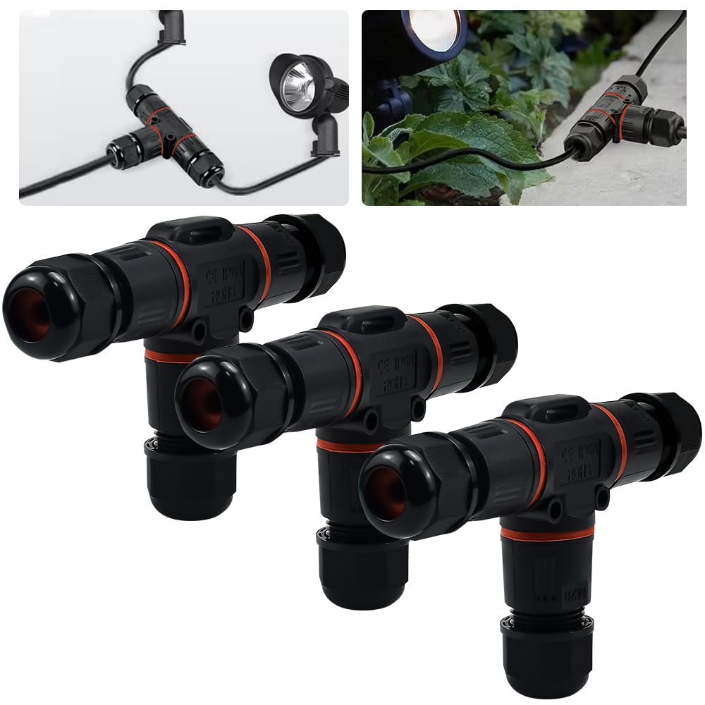 Connettore Cavo Esterno IP68 | Scatola Giunzione Impermeabile 3 Vie, Per Diametro 5-9mm, Tipo Vite - Foto 9