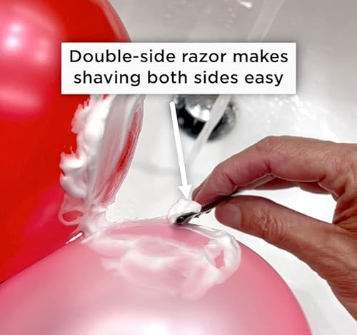 Miniatura 9 de Maquinilla de afeitar trasera unisex afeita y quita el pelo de forma segura dentro de tu parte inferior, sin cortes, golpes, raspones y desplanador