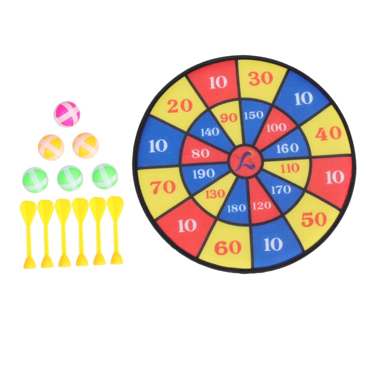 OSOLADY Board Game for Boys and Girls Adults Dartboard Cabinet Set Balls Pcs Flocking Dartboard Set Outdoor Games for Boys and Girls