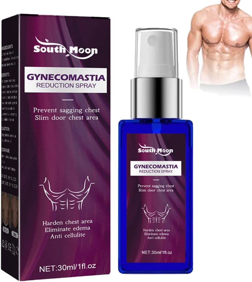 Auchest Gynecomastia Reduction Spray,Chest Cellulite Burner Spray for Men,Gynecomastia Reduction Cellulite Spray,Chest Fat Reduction for Men,Chest Belly Fat Remove (1pcs)