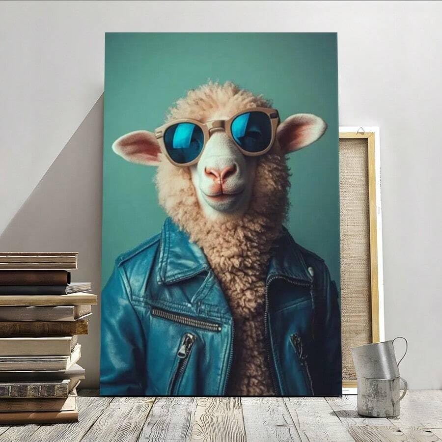 Póster de lienzo de oveja divertida para decorar el pasillo del hogar de 30x40