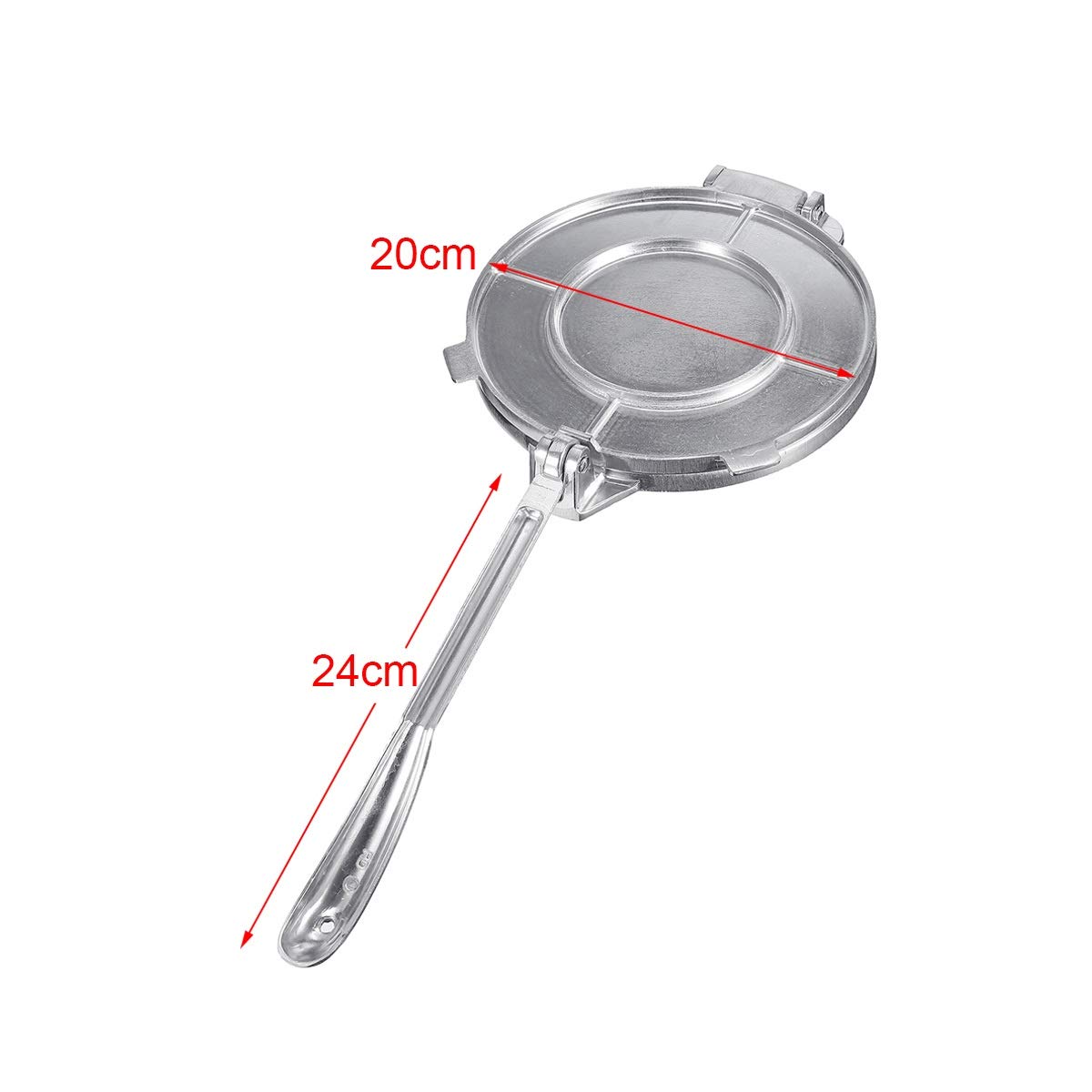 Chapati Machine Fabricant de Tortilla Pliable Presse Heavy Aluminium Viande Press Gadgets Outils de Cuisson Outils à Tarte Outils Argent/Orange Cuisine Accessoires Presse à Tortilla
