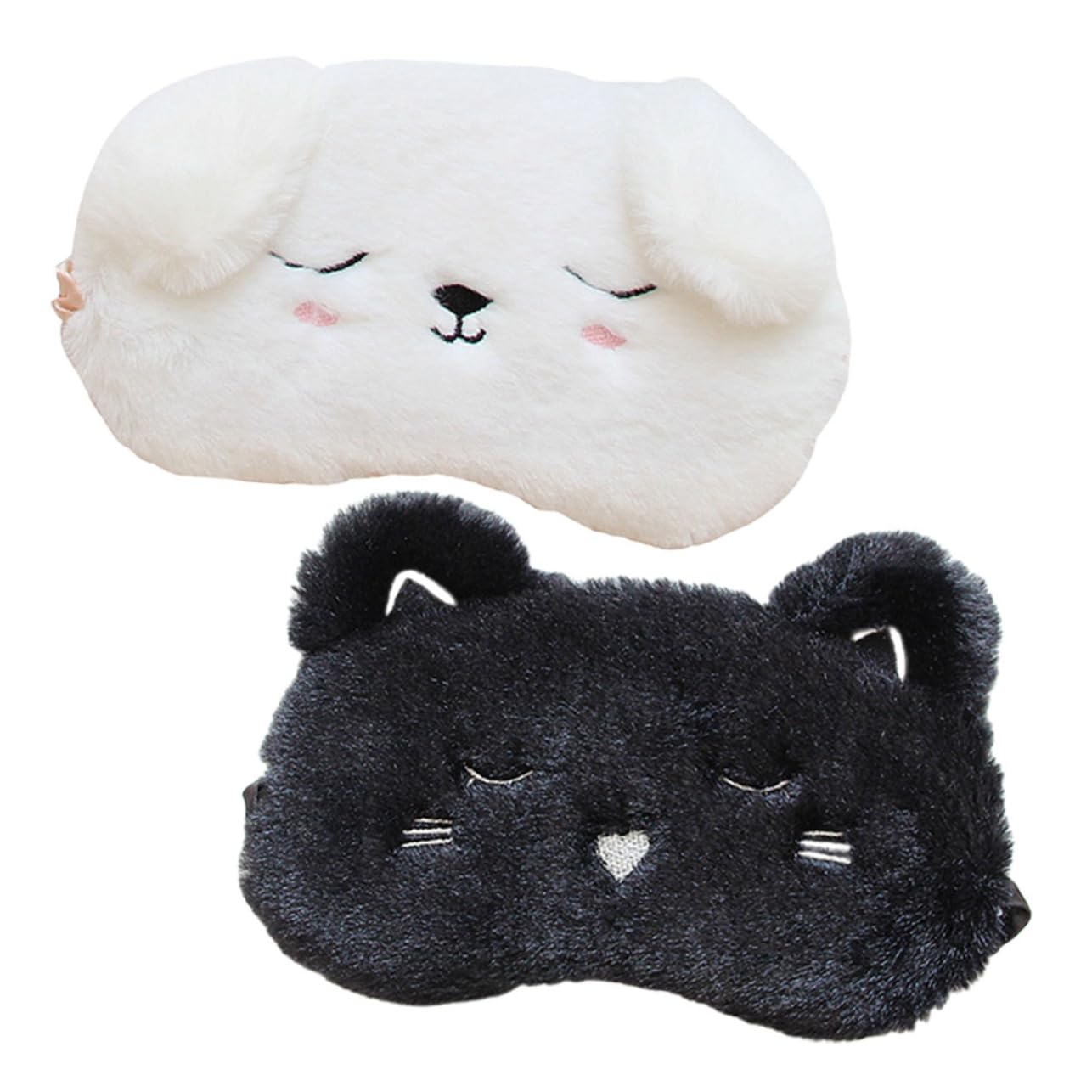 Beavorty Cartoon Animals Eye Masks Skin-Friendly Sleep Mask Light Blocking for Office Workers Students