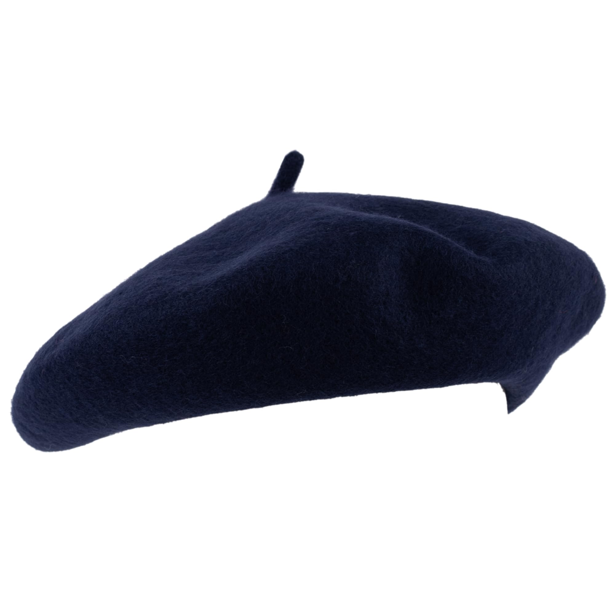 Zakira Women's Navy Wool French Beret For Men And In Plain Colours (Navy)