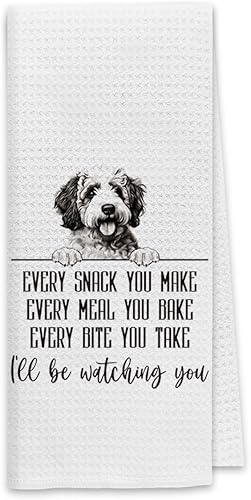 Miniatura 24 de Toallas de cocina Dibor Goldendoodle, toallas de cocina Goldendoodle, toallas de mano de tela divertidas para cada comida que haces para perros,