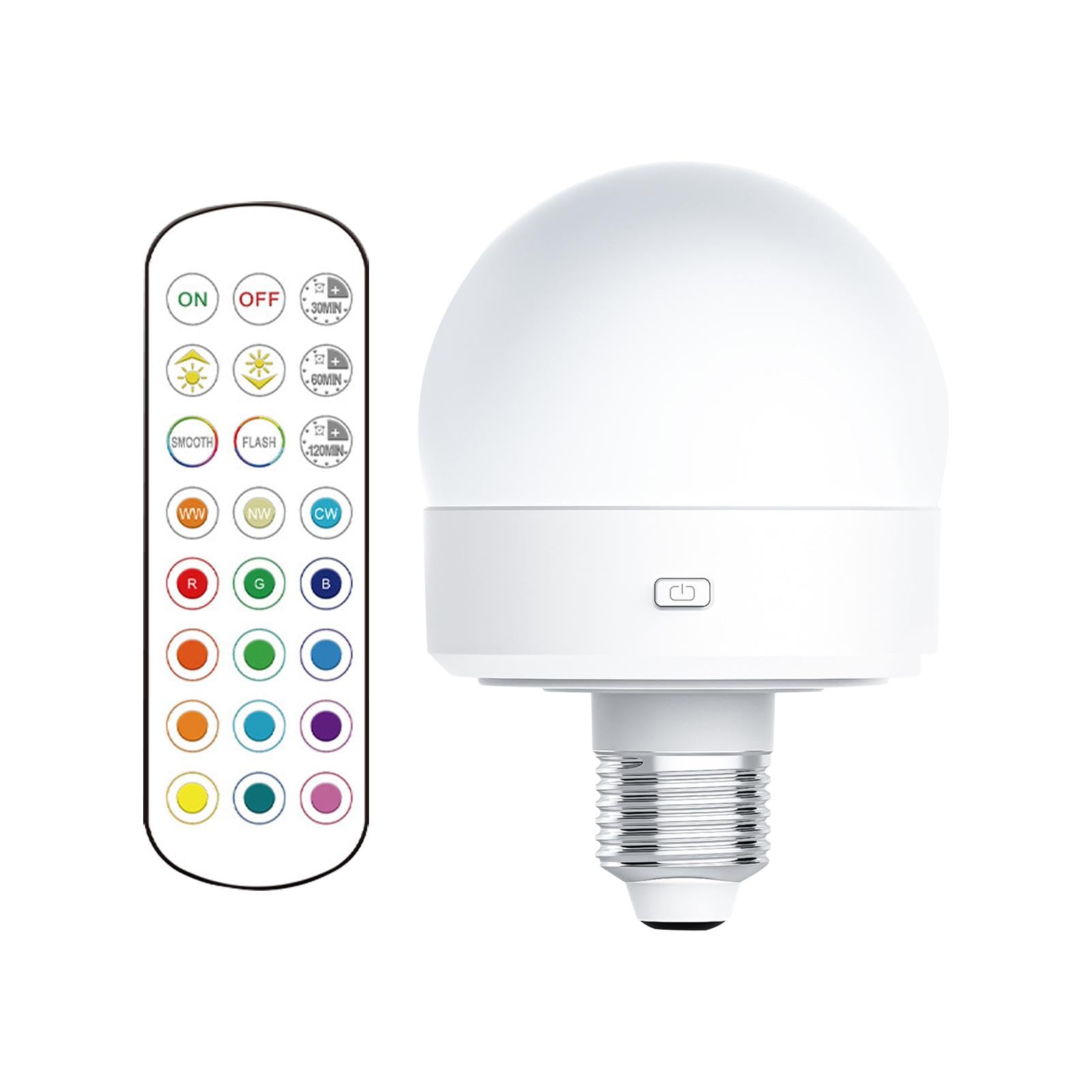 Amazon | リモコン付きカラフル電球 色が変わるLED電球| 取り外し可能