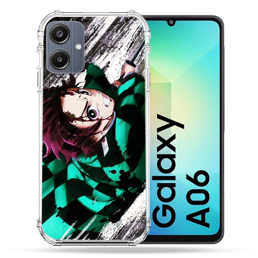 Cokitec Reinforced Case for Samsung Galaxy A06 Manga Demon Slayer Tanjiro