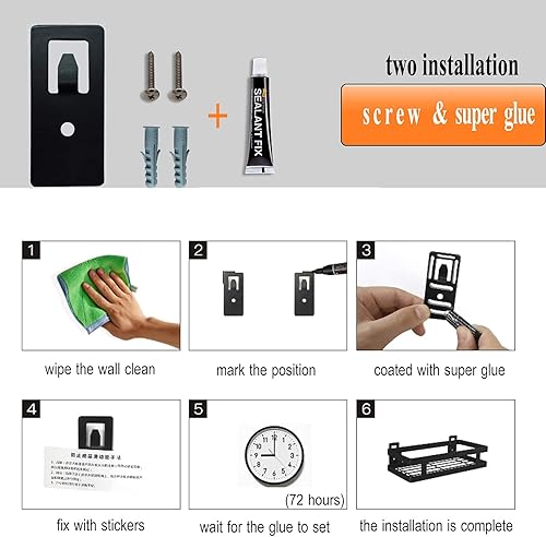 Miniatura 4 de Estante organizador de especias montado en la pared para cocina, múltiples tamaños y combinaciones, estante colgante para tarros de especias con 3