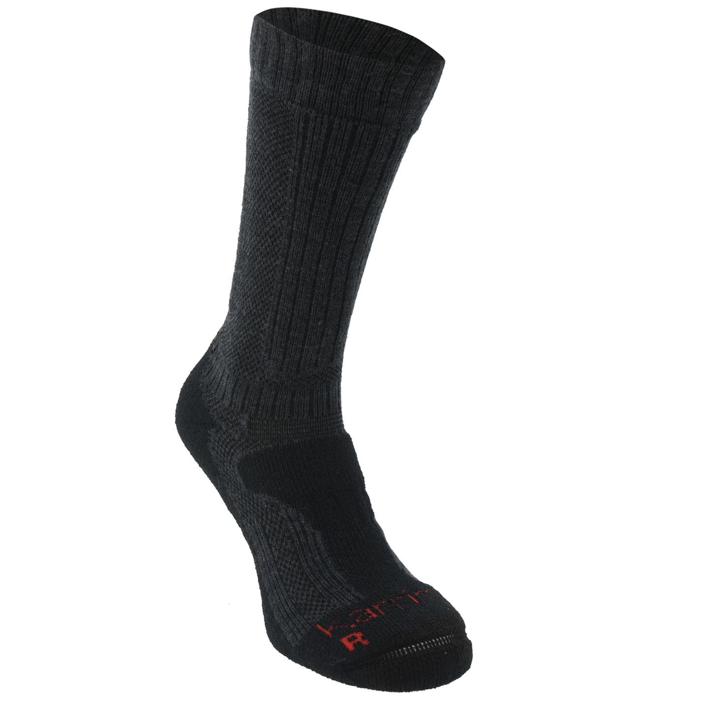Karrimor Men's Merino Fibre Midweight Walking Socks Charcoal/Black Mens Size 7-11