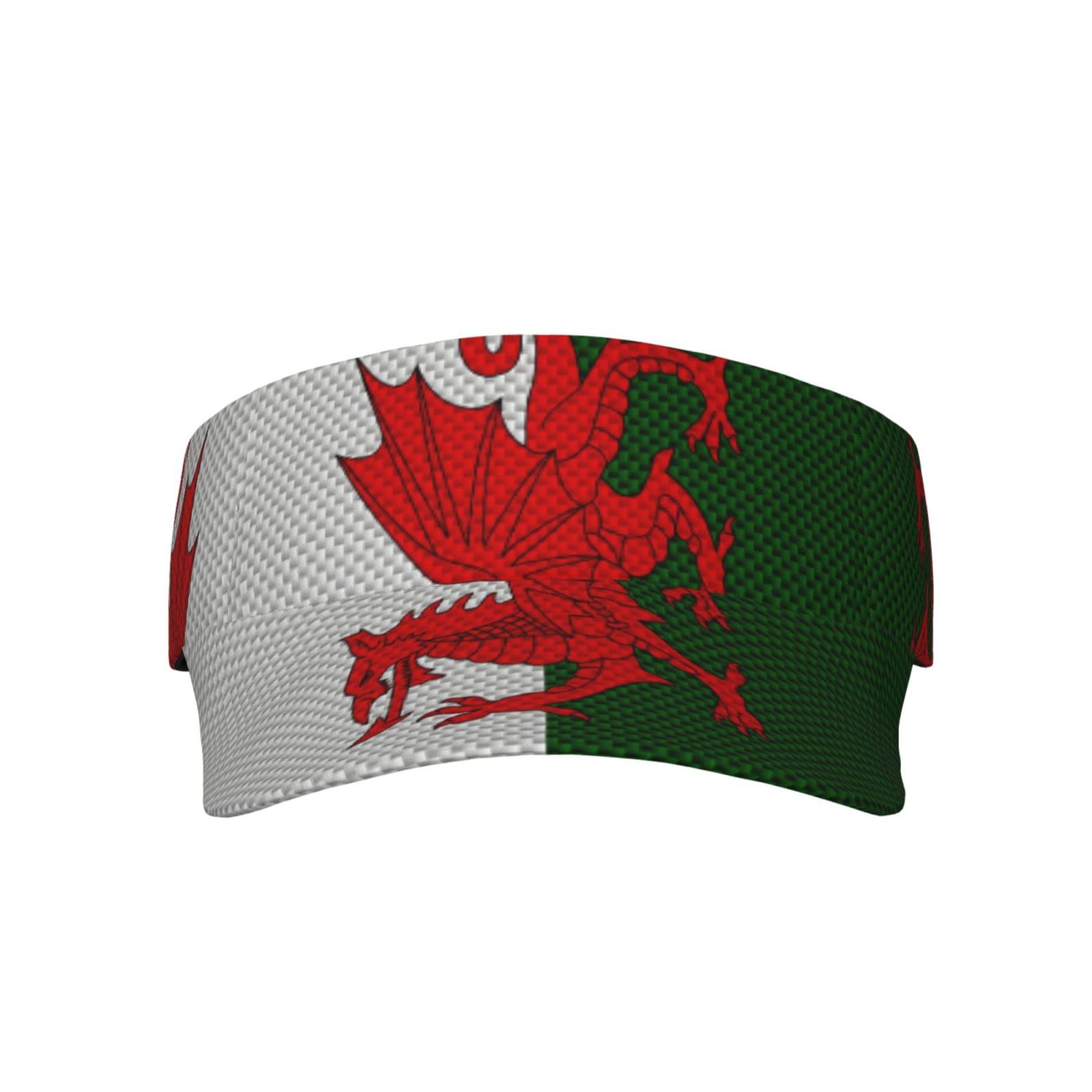 Djngn Unisex Welsh Flag Of Wales1 Funny Welsh Wales Flag Summer Sun For Men Women Lightweight, Breathable Sports Hat For Golf, Tennis, Jogging