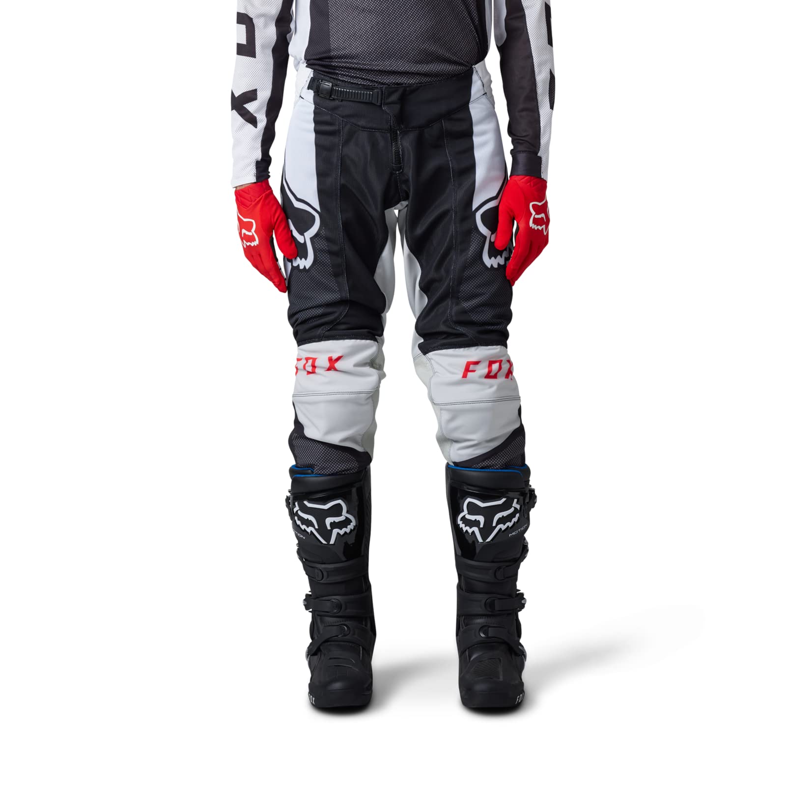 Fox Racing Pantaloni Airline Uomo Sensory, Rosso Fluorescente, 50 IT