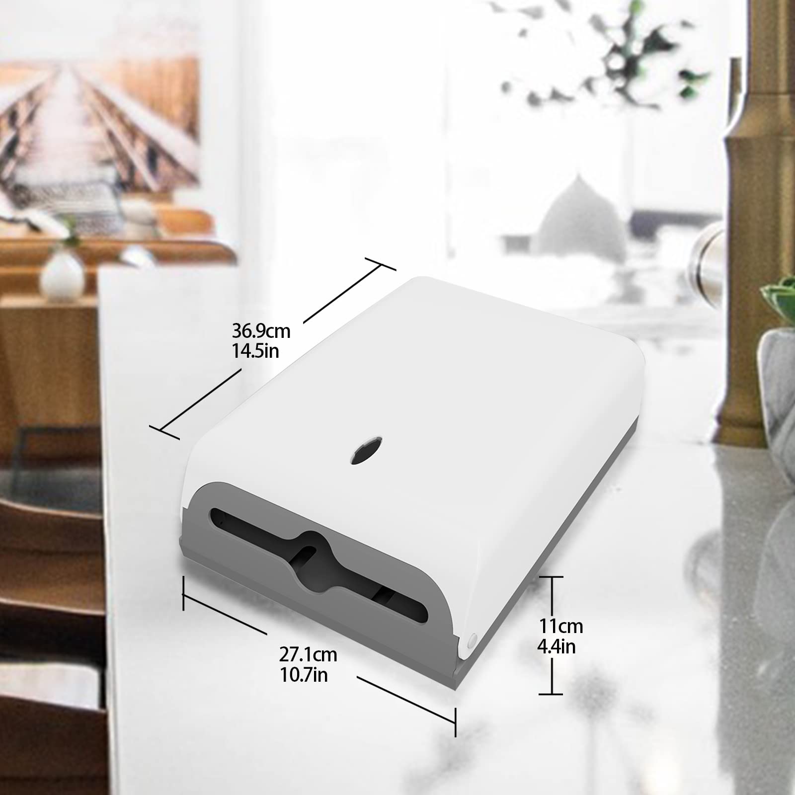 Dispenser di asciugamani di carta da parete, dispenser di asciugamani multipli per uso domestico e commerciale, porta asciugamani di carta touchless, per bagno, cucina e ufficio, capacità