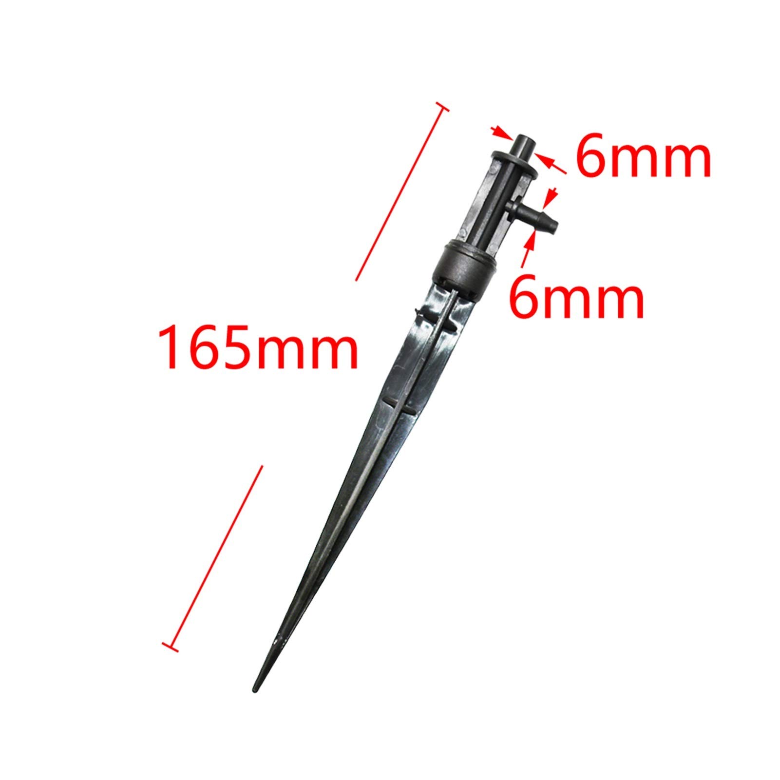 Zraszacz do trawnika, Plastikowy miniaturowy uchwyt na dyszę 6mm 7,5mm | Nawadnianie ogrodu: 100 szt. Plastikowy miniaturowy uchwyt na dyszę 6 mm 7,5 mm