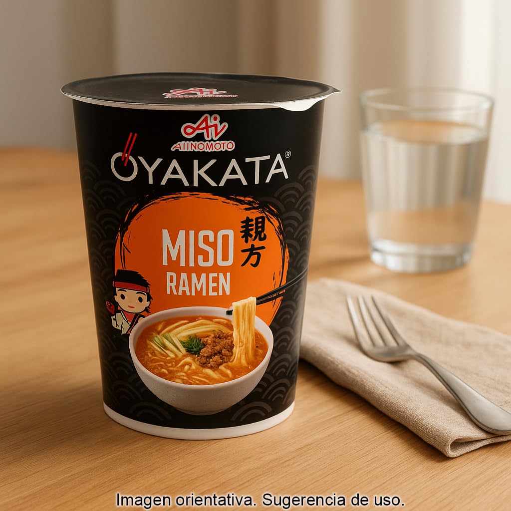 Ramen Instantáneo Sabor Miso en Vaso 66 g Pack 3