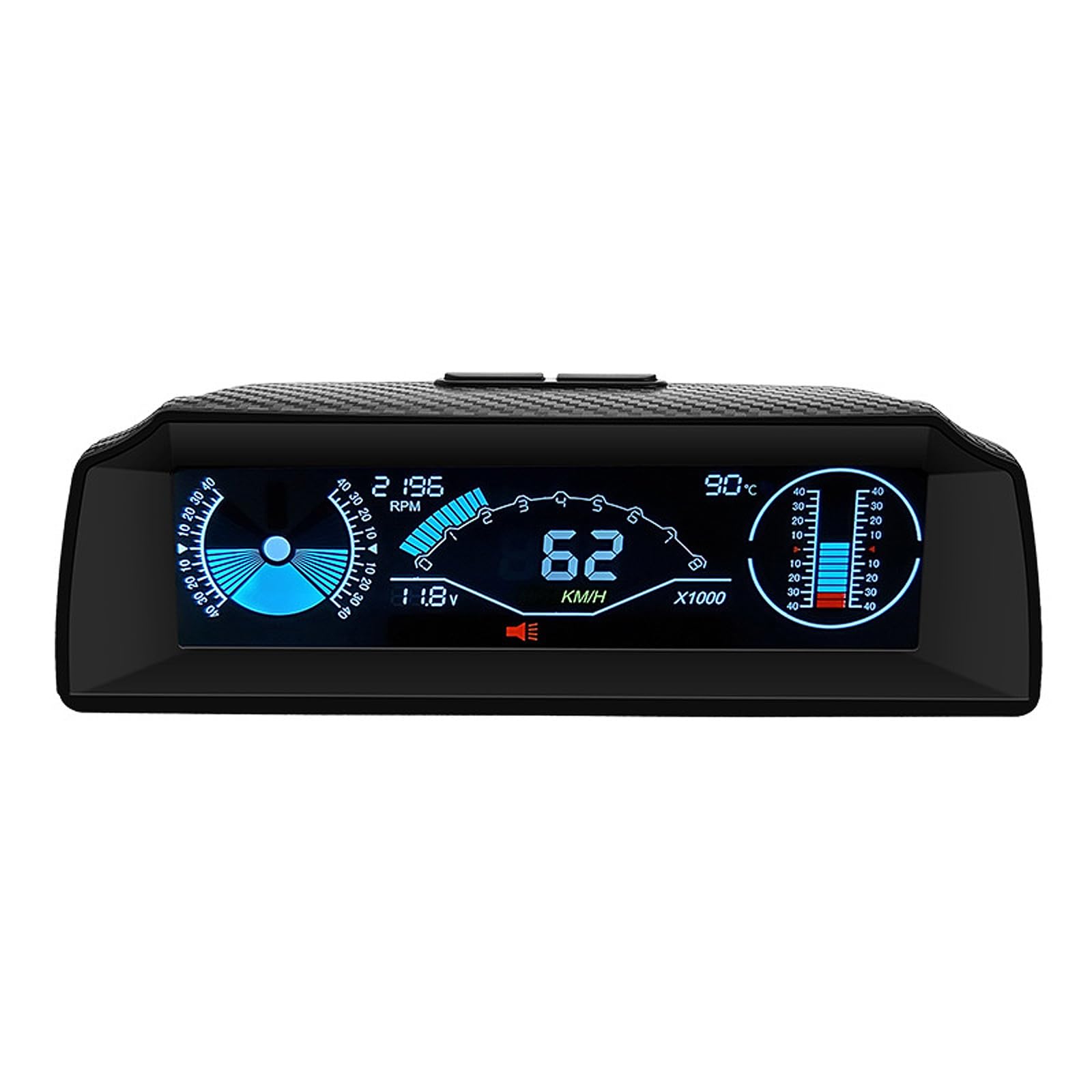 ASYWISH Universal Vehicle Modiffied Accessory Car OBD Multifunction Gauge Digital Speedometer Slope Display HUD Head-Up Display High Car HUD