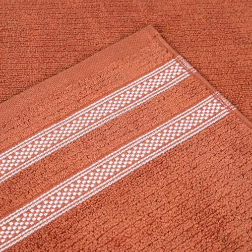 Drap de bain coton géométrique côtelé serviette douche de qualité