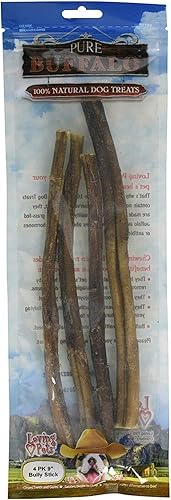 Miniatura 3 de Loving Pets Pure Buffalo - Golosina para perros Bully Stick de 12 pulgadas, paquete de 3
