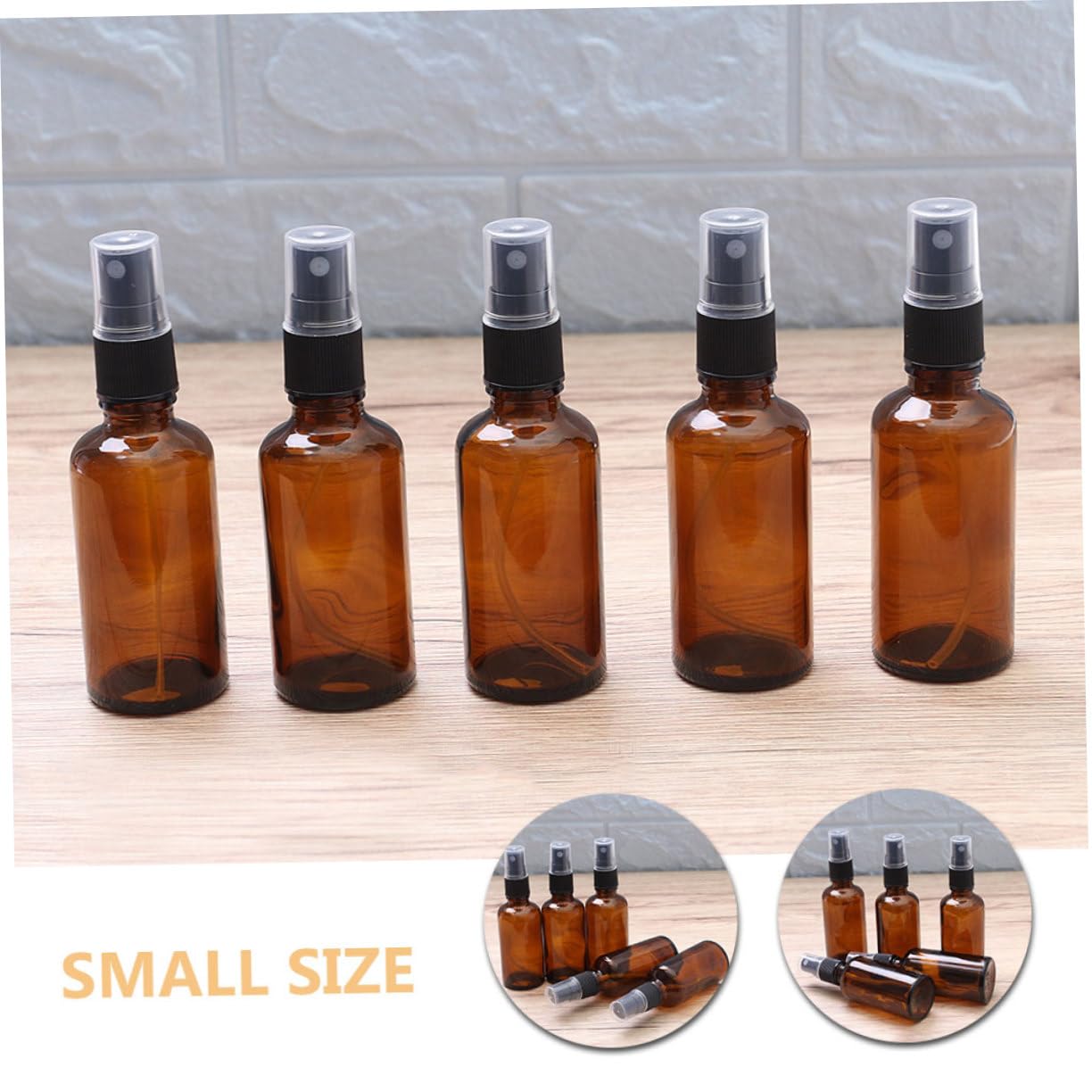 Ipetboom Boccette Spray Ricaricabili in Vetro Ambrato 100ml, 10 Pezzi, per Profumo e Acqua, Portatili, per Viaggio e Zaino