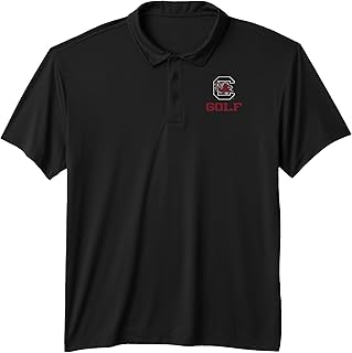 South Carolina Gamecocks Golf Black Officially Licensed Performance Polo Shirt